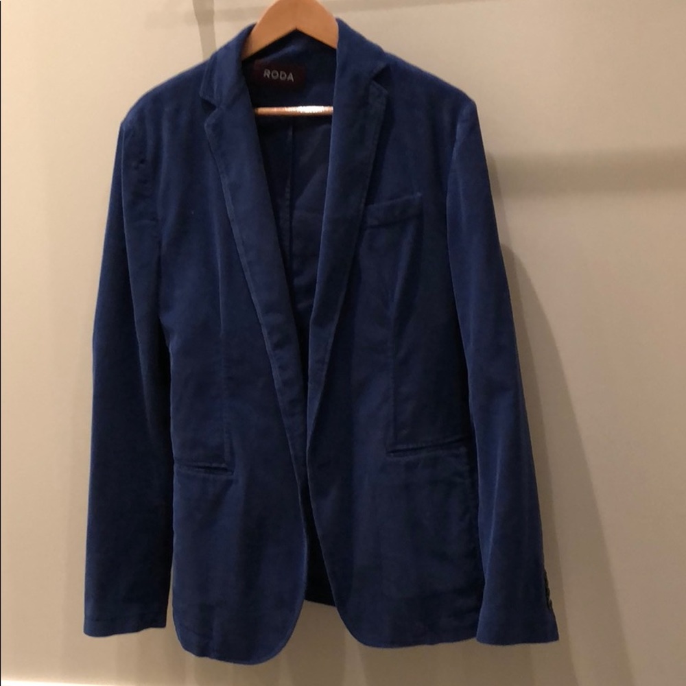 Men's Roda Blue Corduroy Sports Coat